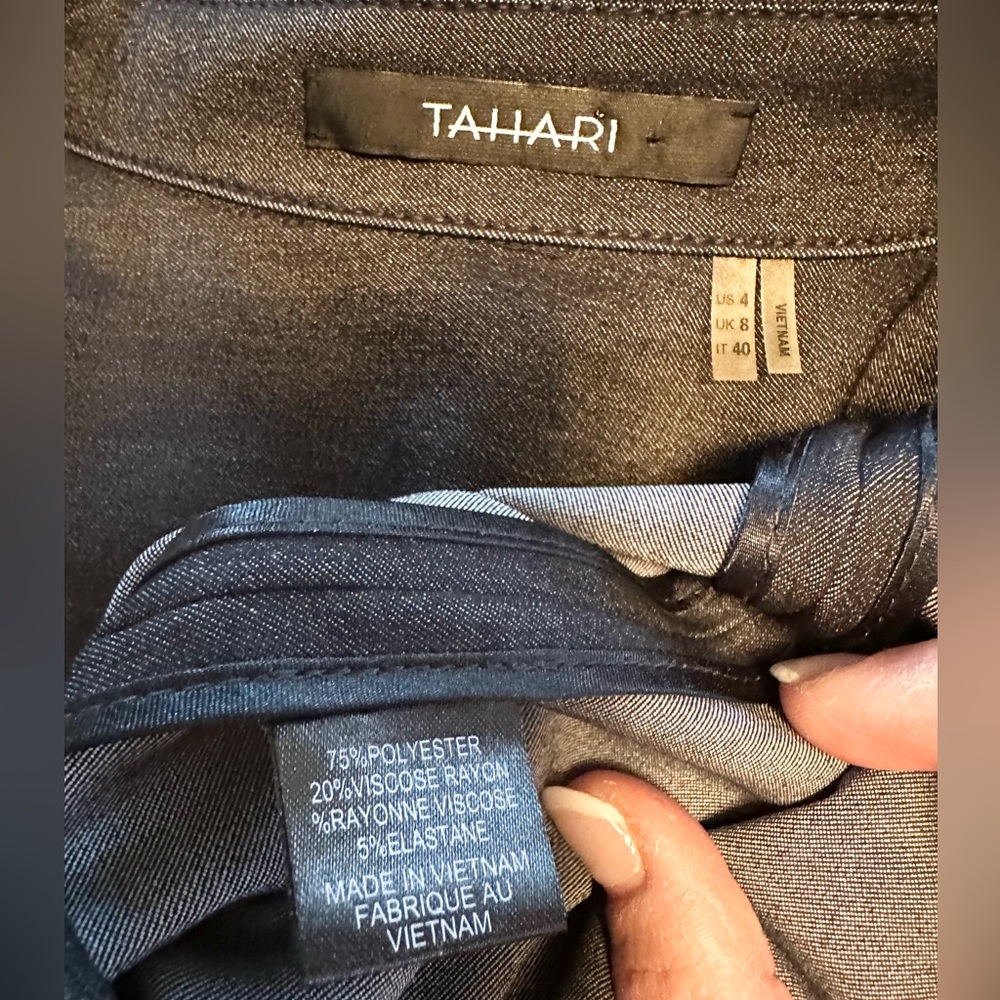 Tahari Dark wash Denim Dress - Picture 12 of 13